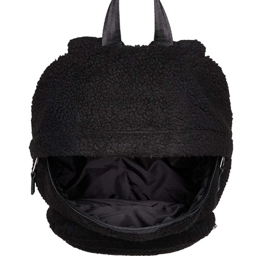 Eastpak Faux Fur Padded Pak'R Shear Black Backpack